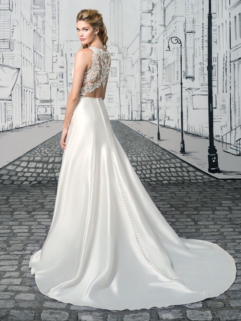 NWT Justin Alexander Illusion Wedding dress style 8902 size 10